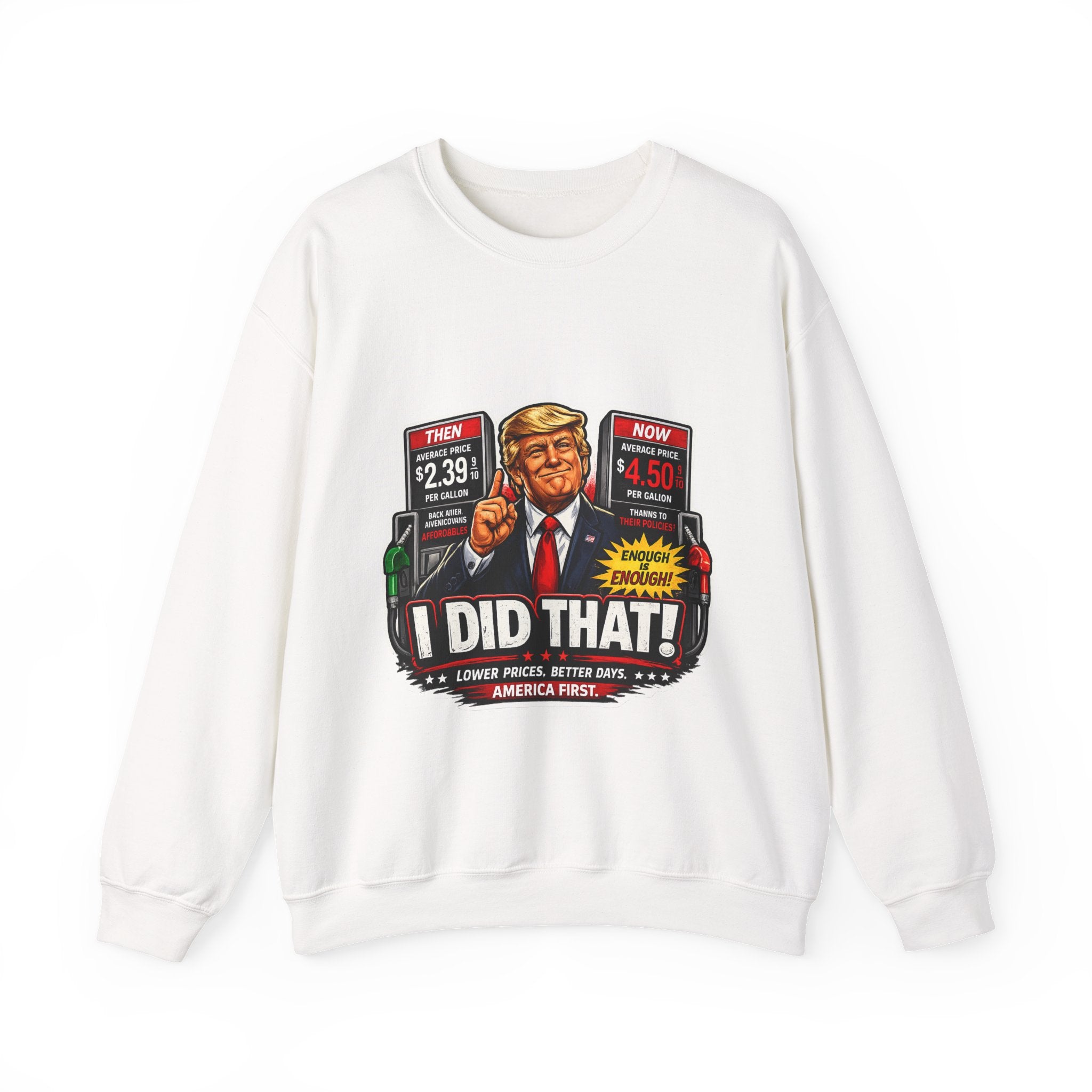 Sweatshirt — "I DID THAT!" Gas Price UNISEX HEAVY BLEND CREWNECK SWEATSHIRT