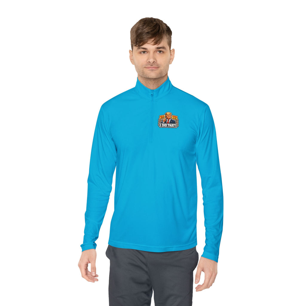 Quarter-Zip Pullover - 'I Did That!' EGGS UNISEX QUARTER-ZIP PULLOVER