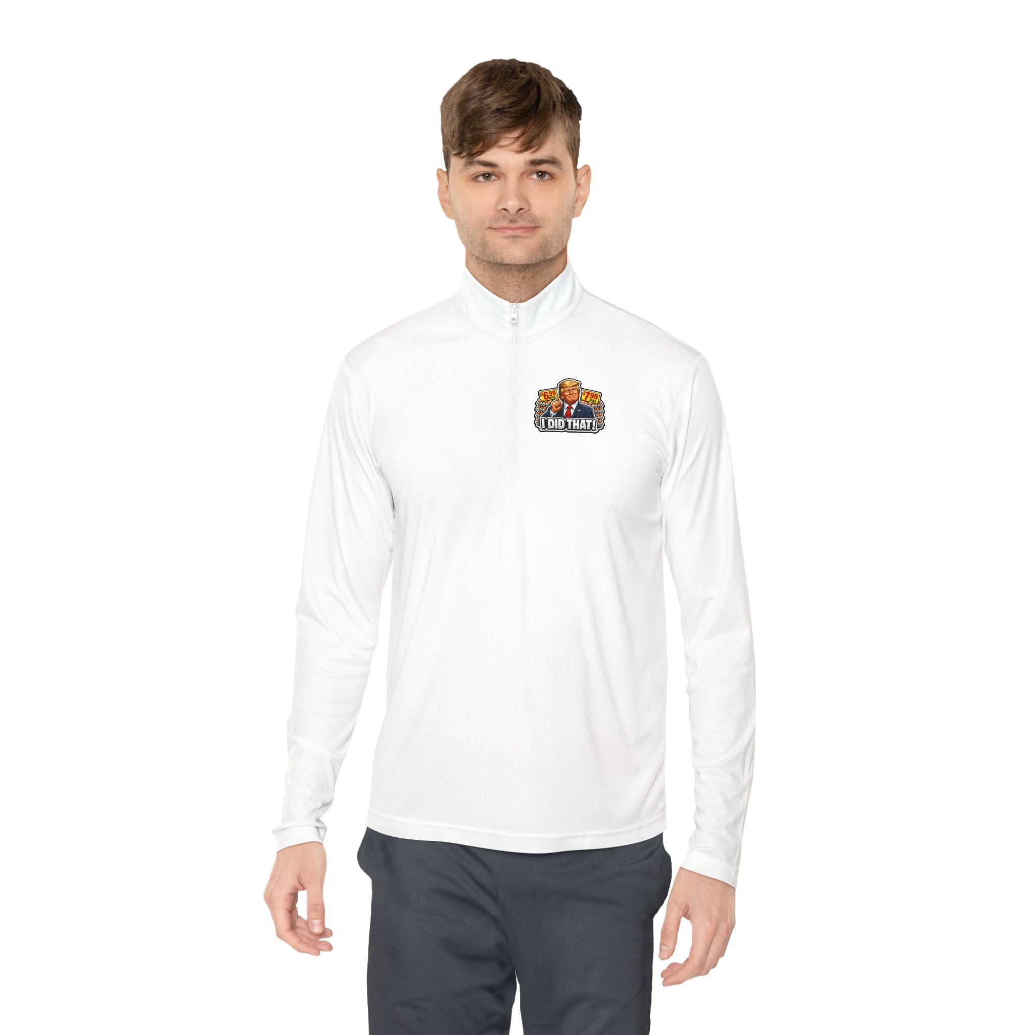 Quarter-Zip Pullover - 'I Did That!' EGGS UNISEX QUARTER-ZIP PULLOVER