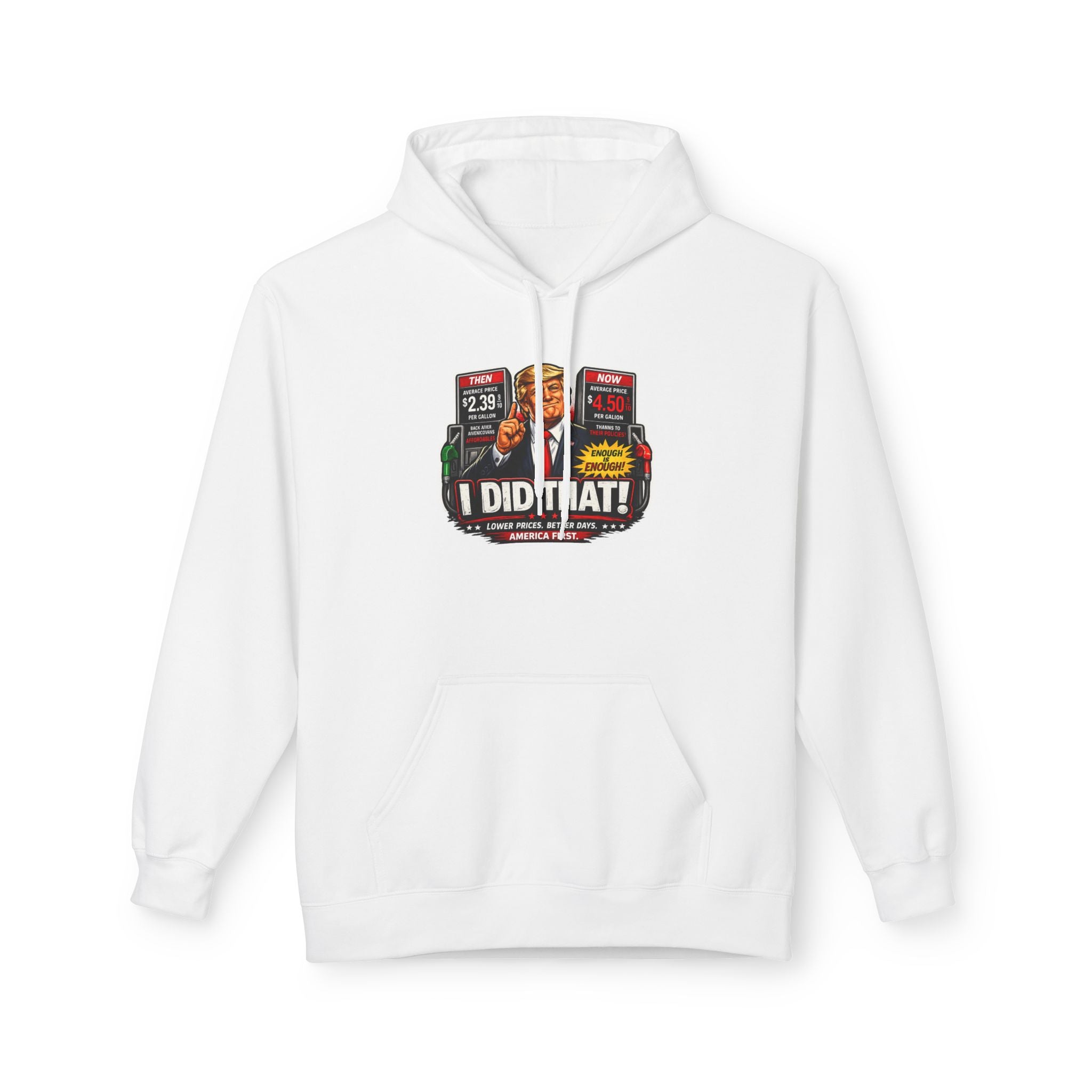 Hoodie- I Did That! Gas Price UNISEX MIDWEIGHT SOFTSTYLE FLEECE HOODIE