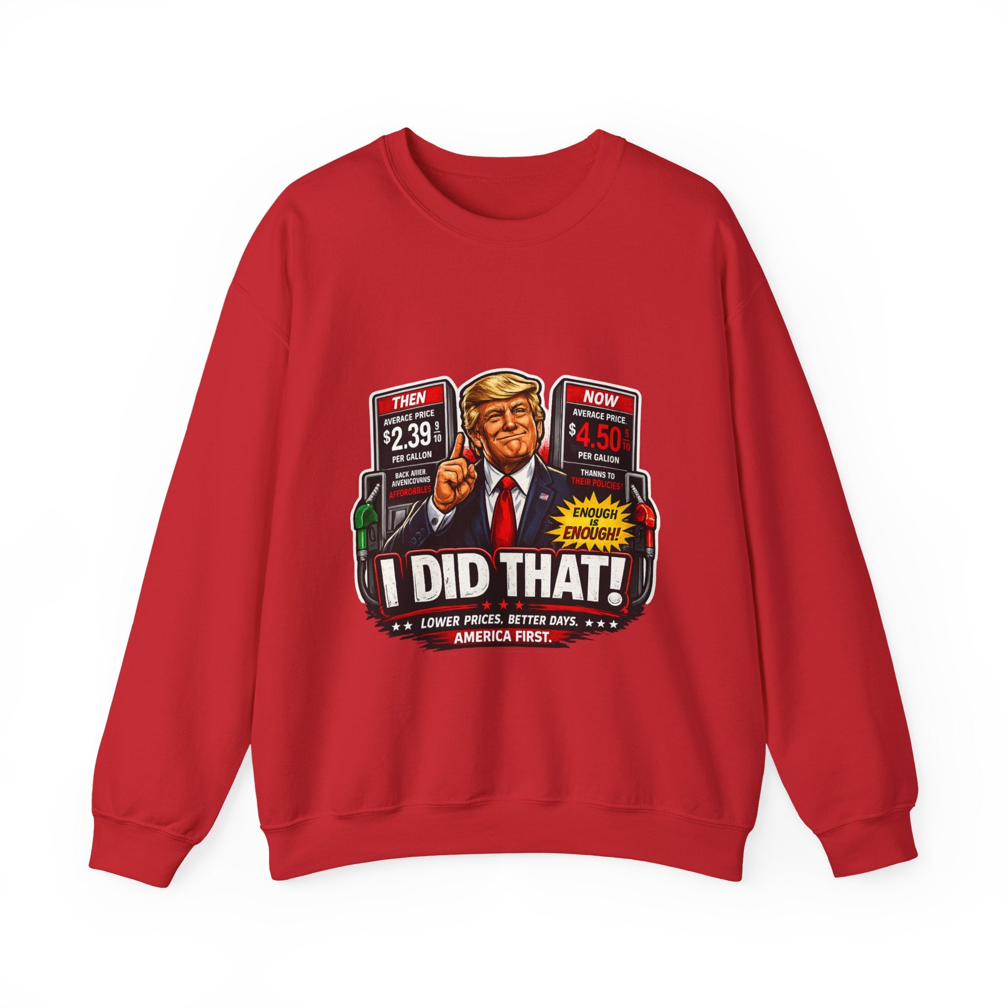 Sweatshirt — "I DID THAT!" Gas Price UNISEX HEAVY BLEND CREWNECK SWEATSHIRT
