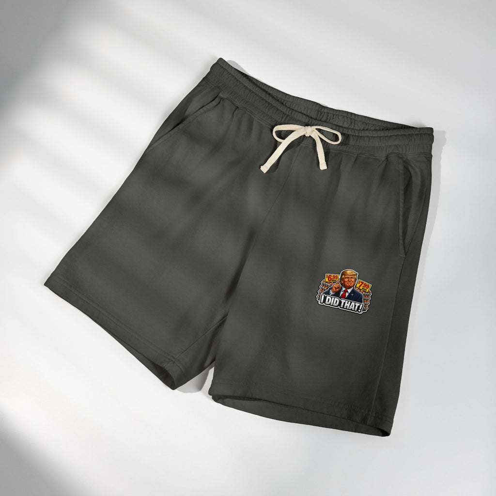 Fleece Sweat Shorts — 'I Did That!' EGGS UNISEX GARMENT-DYED LIGHTWEIGHT FLEECE SWEAT SHORTS