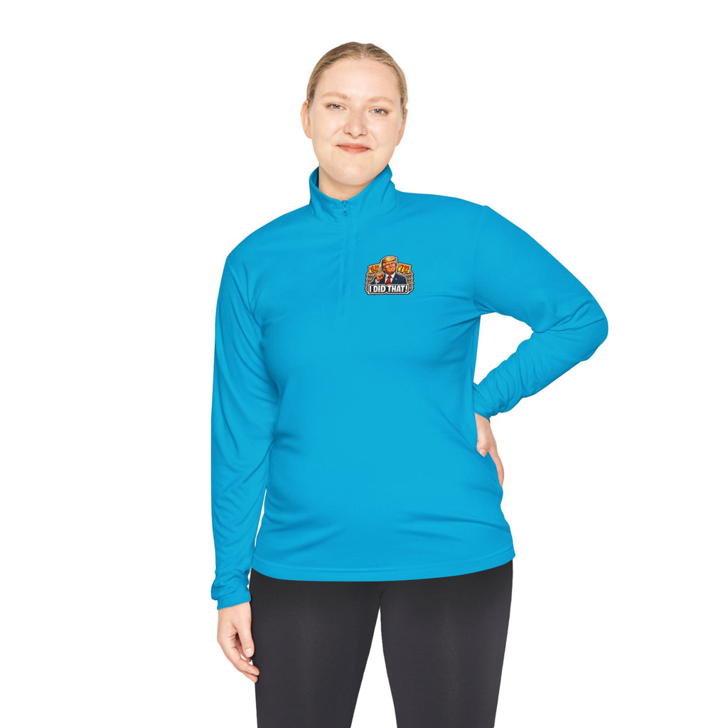 Quarter-Zip Pullover - 'I Did That!' EGGS UNISEX QUARTER-ZIP PULLOVER