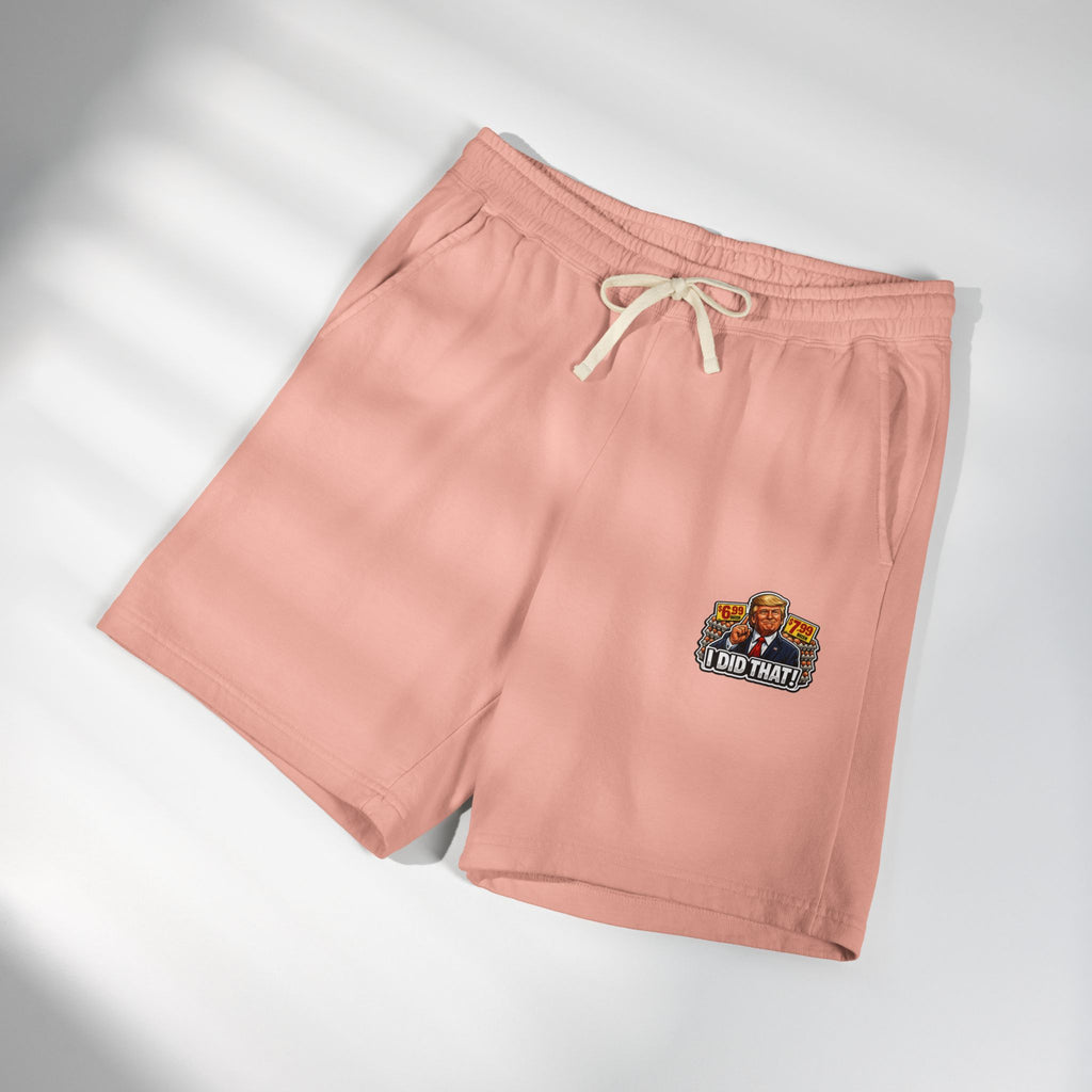 Fleece Sweat Shorts — 'I Did That!' EGGS UNISEX GARMENT-DYED LIGHTWEIGHT FLEECE SWEAT SHORTS
