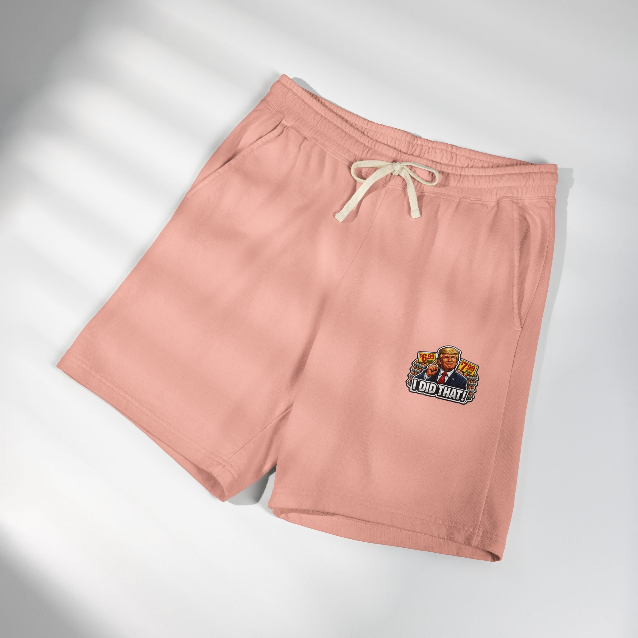 Fleece Sweat Shorts — 'I Did That!' EGGS UNISEX GARMENT-DYED LIGHTWEIGHT FLEECE SWEAT SHORTS