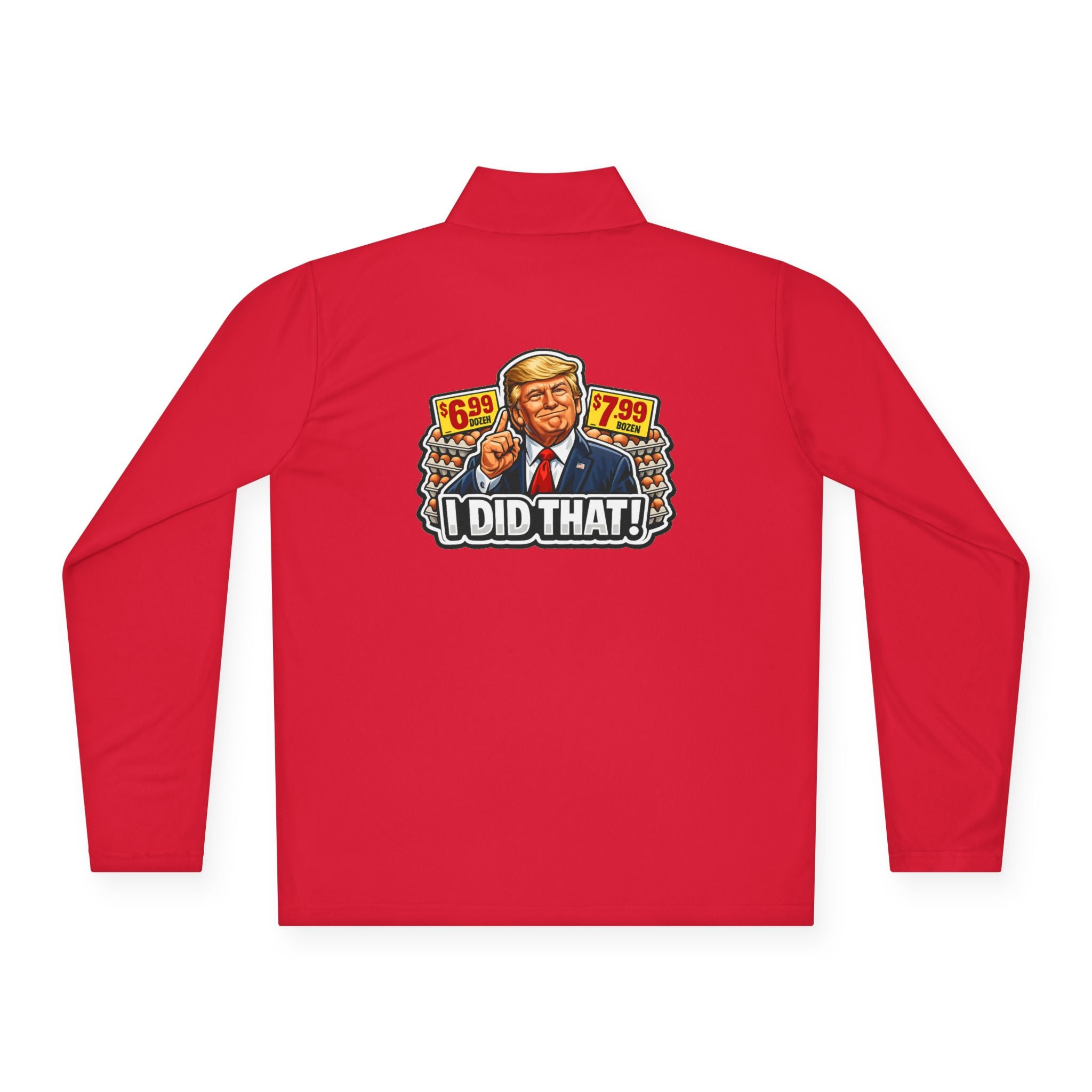 Quarter-Zip Pullover - 'I Did That!' EGGS UNISEX QUARTER-ZIP PULLOVER