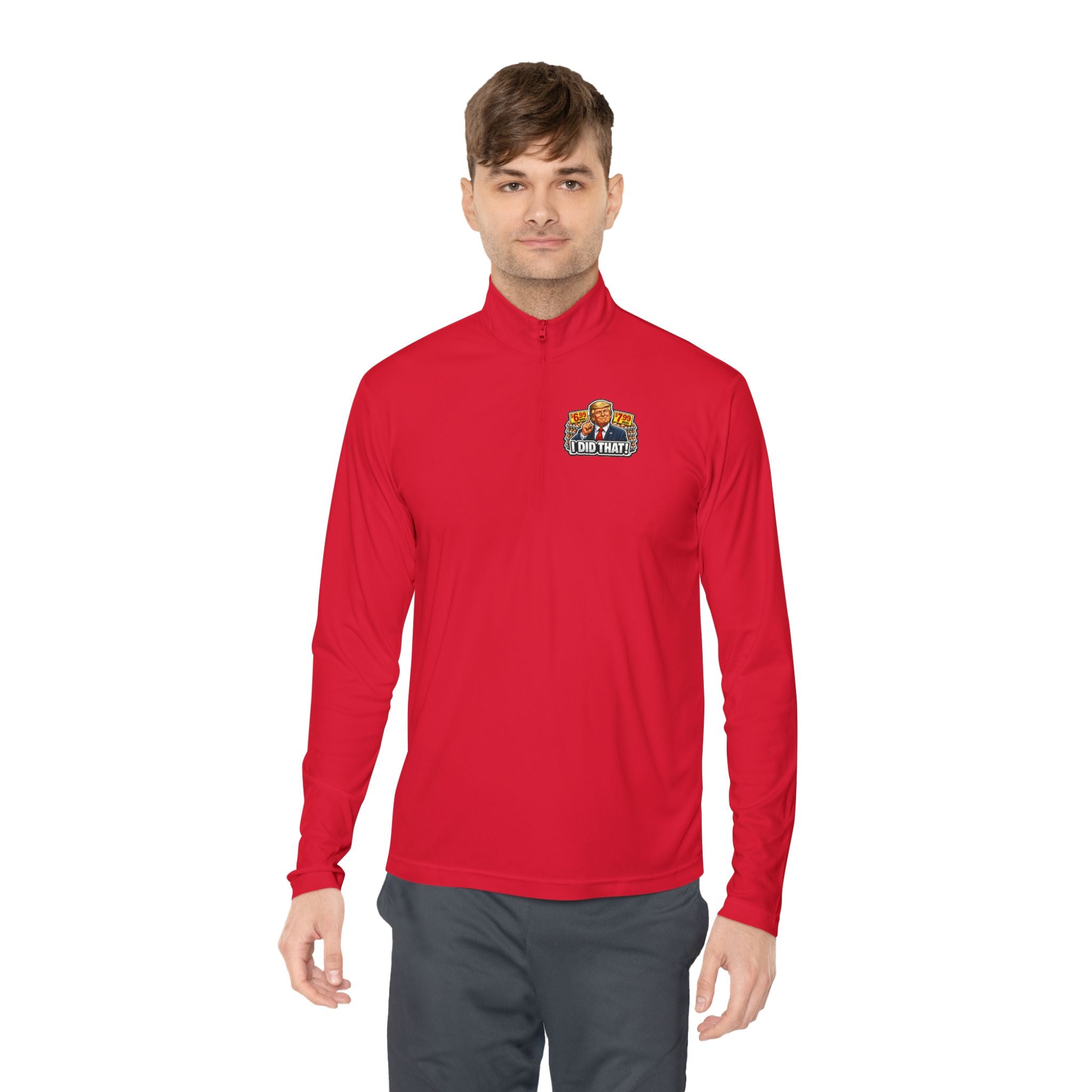 Quarter-Zip Pullover - 'I Did That!' EGGS UNISEX QUARTER-ZIP PULLOVER