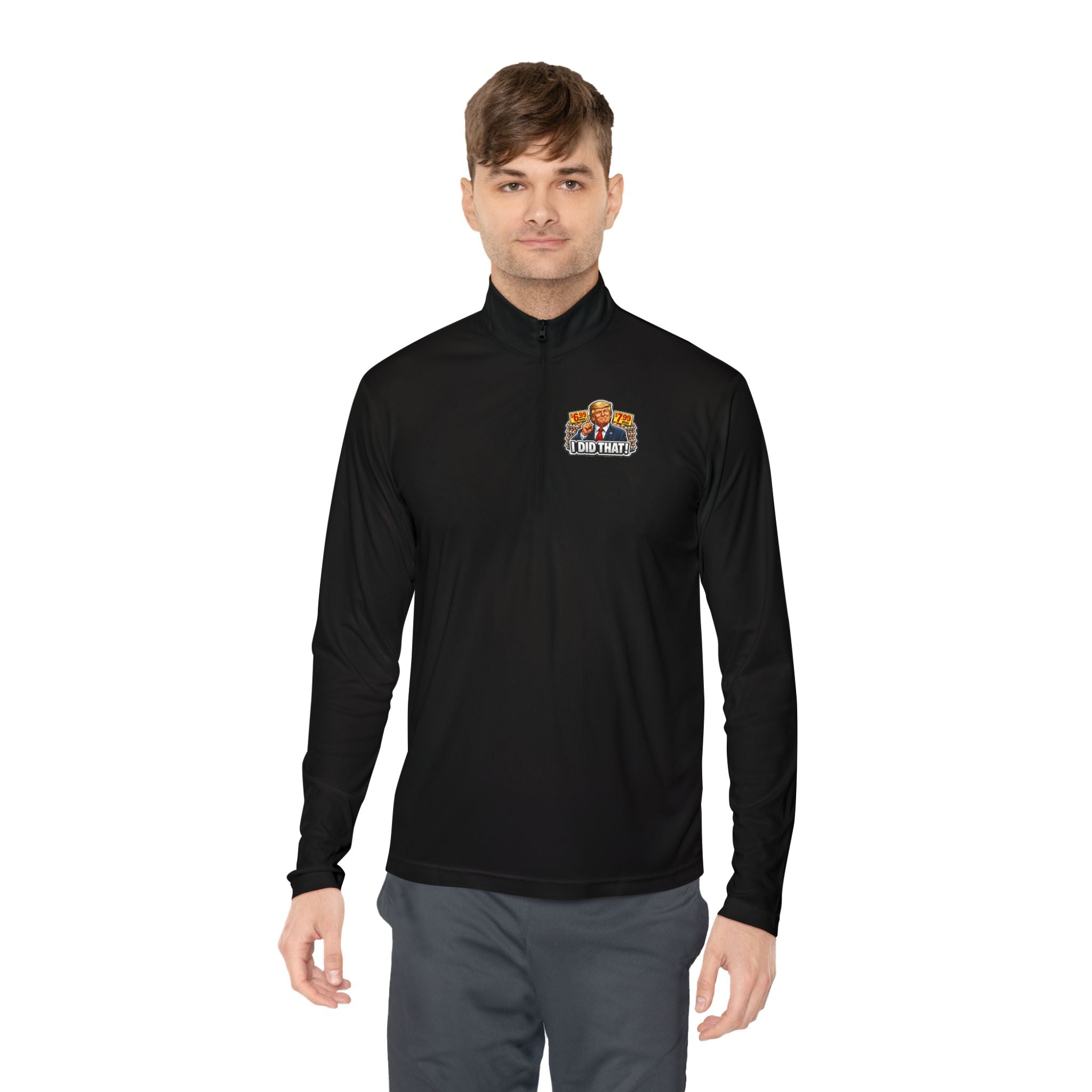 Quarter-Zip Pullover - 'I Did That!' EGGS UNISEX QUARTER-ZIP PULLOVER
