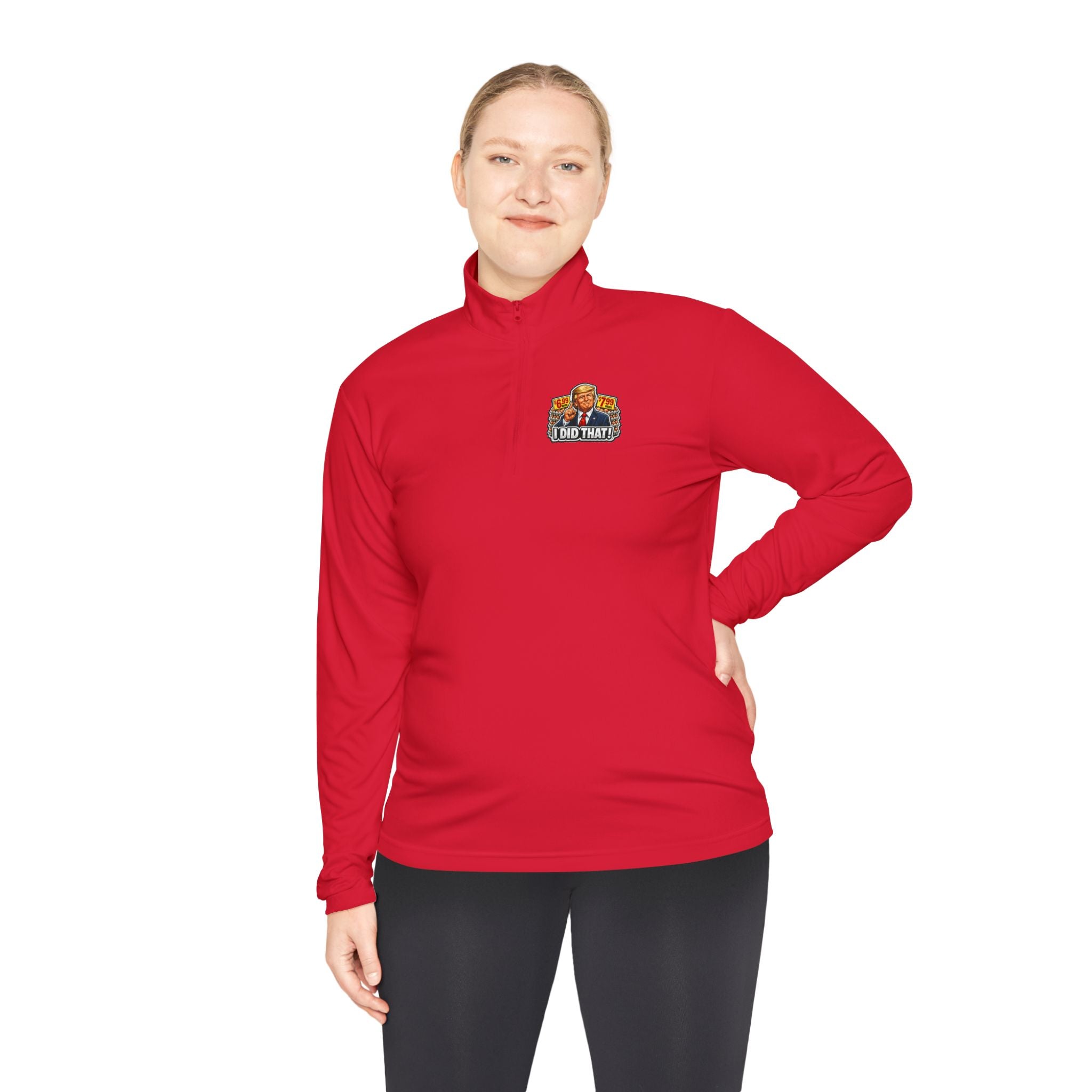 Quarter-Zip Pullover - 'I Did That!' EGGS UNISEX QUARTER-ZIP PULLOVER