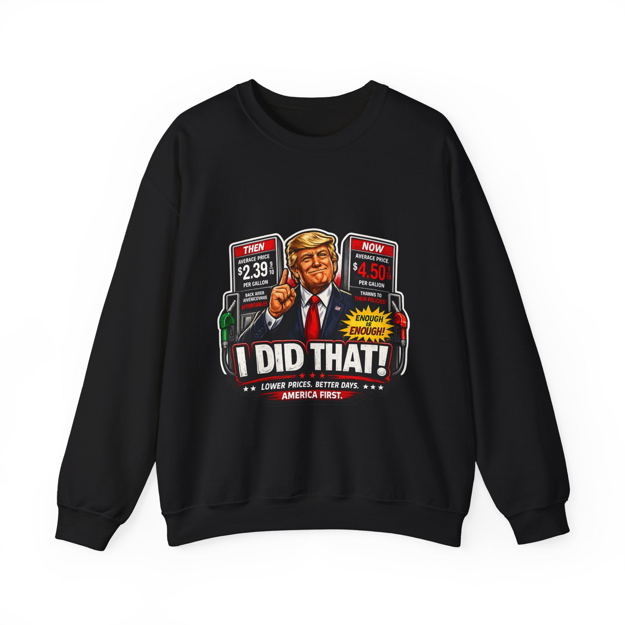 Sweatshirt — "I DID THAT!" Gas Price UNISEX HEAVY BLEND CREWNECK SWEATSHIRT