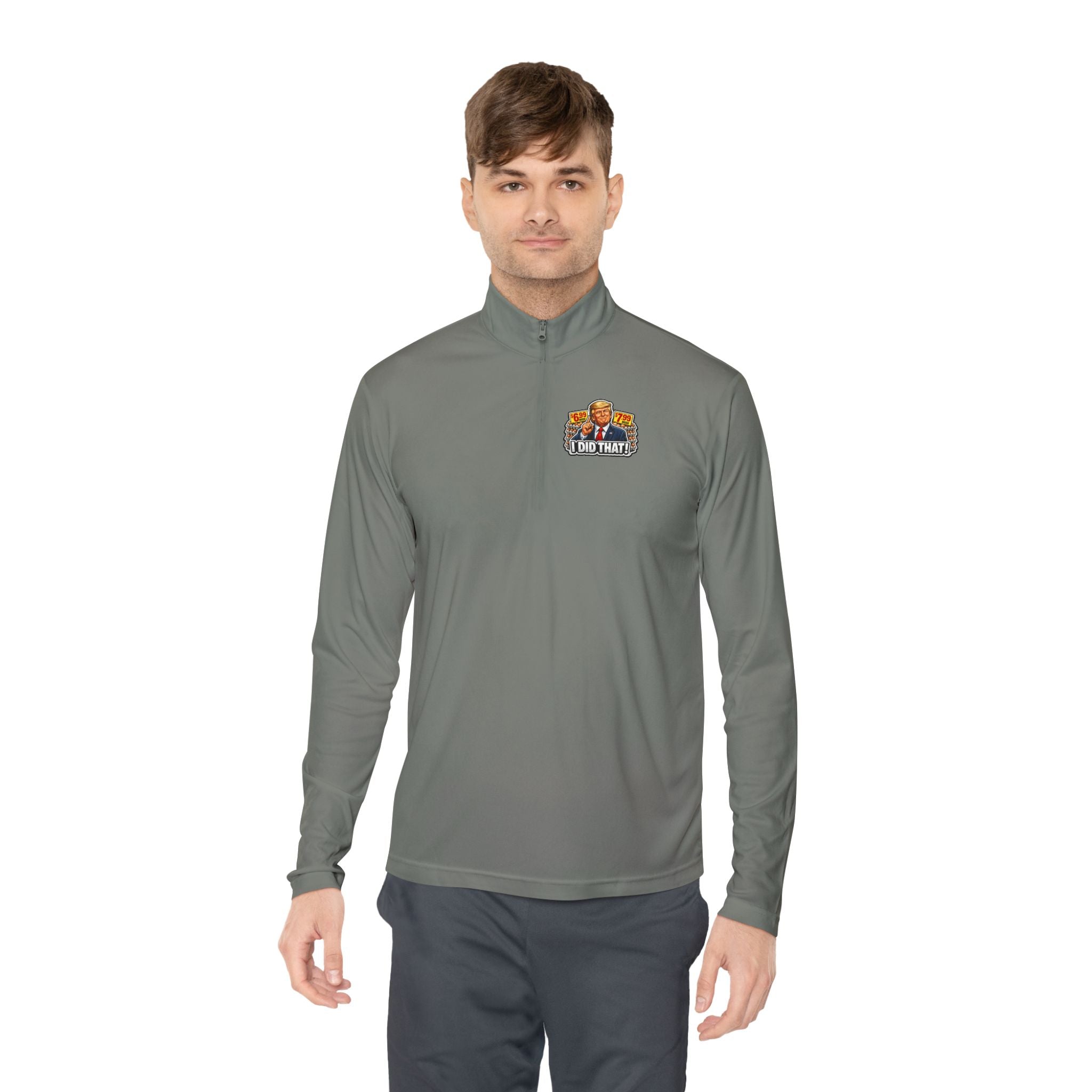 Quarter-Zip Pullover - 'I Did That!' EGGS UNISEX QUARTER-ZIP PULLOVER