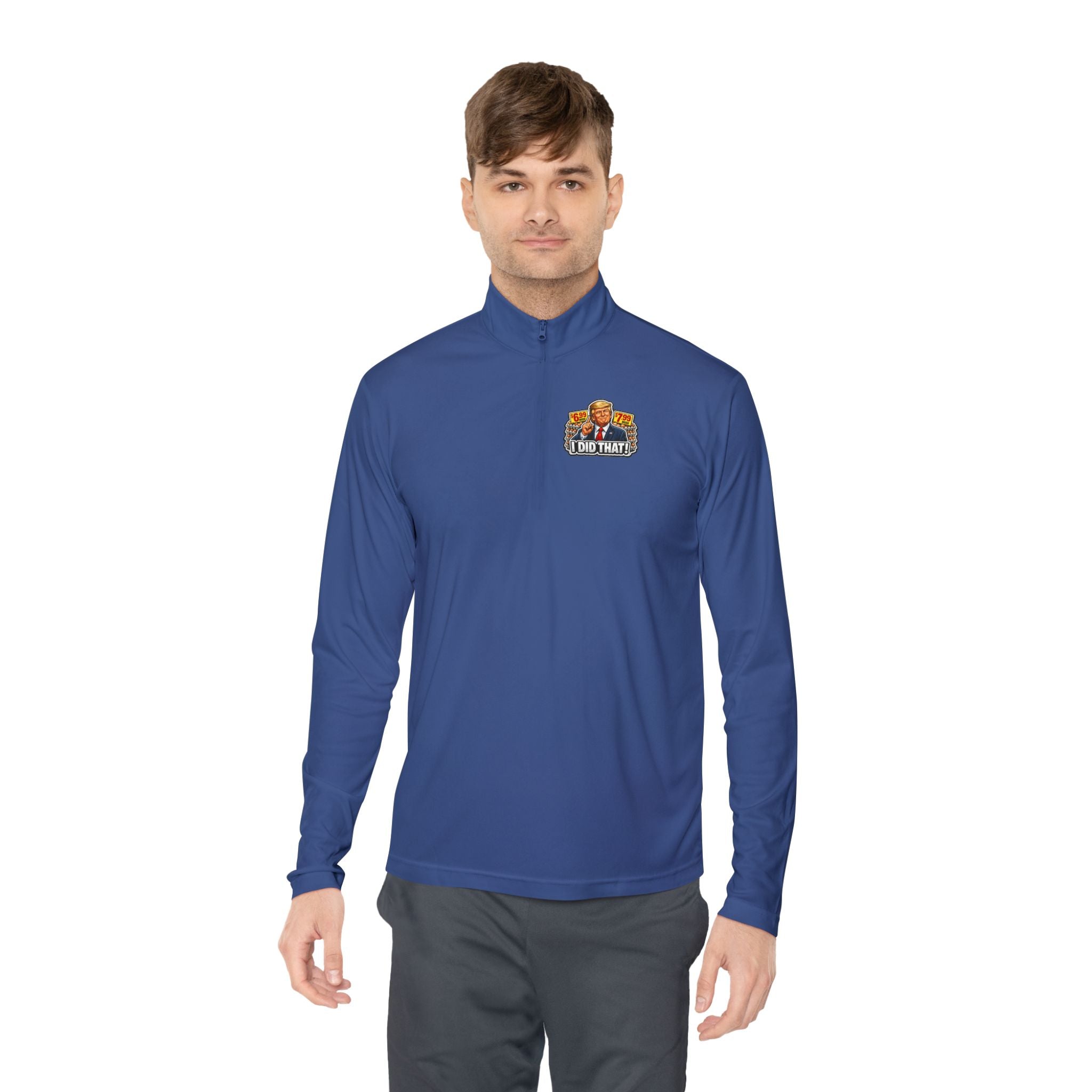 Quarter-Zip Pullover - 'I Did That!' EGGS UNISEX QUARTER-ZIP PULLOVER