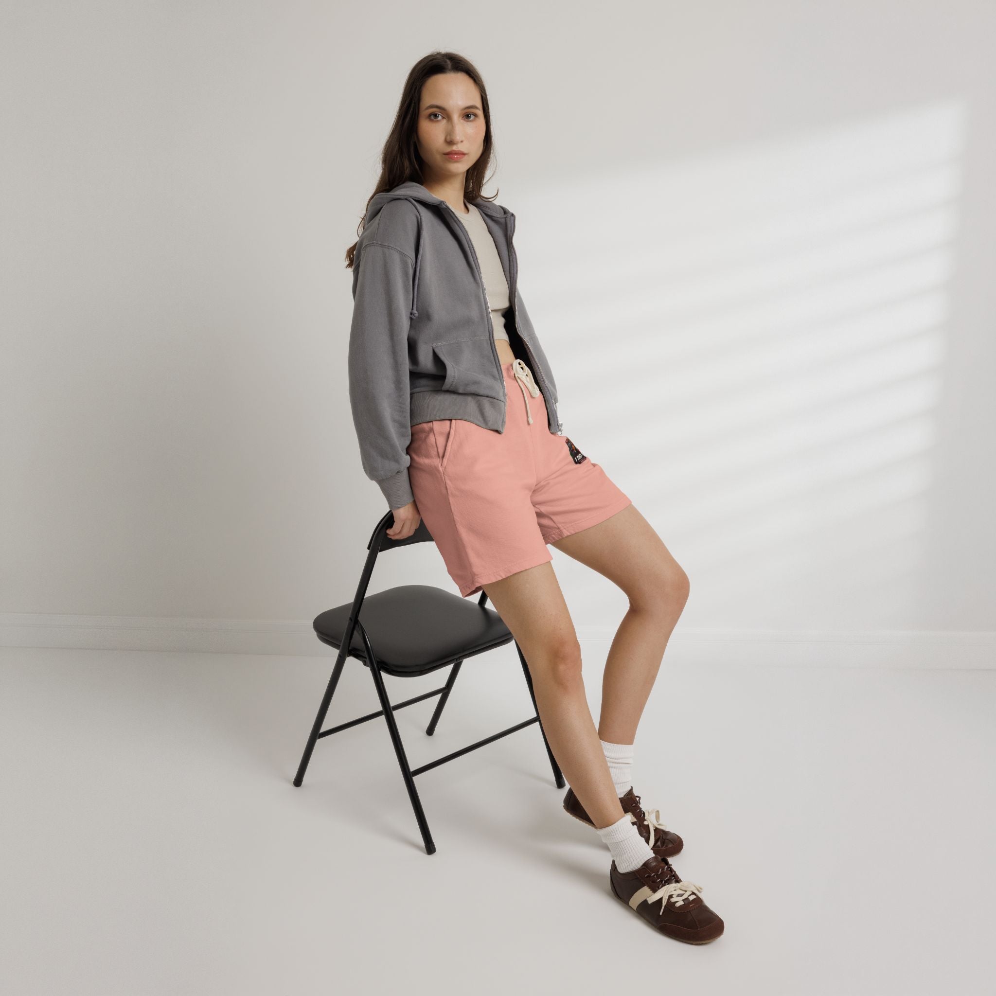 Fleece Sweat Shorts — 'I Did That!' Gas Prices UNISEX GARMENT-DYED LIGHTWEIGHT FLEECE SWEAT SHORTS
