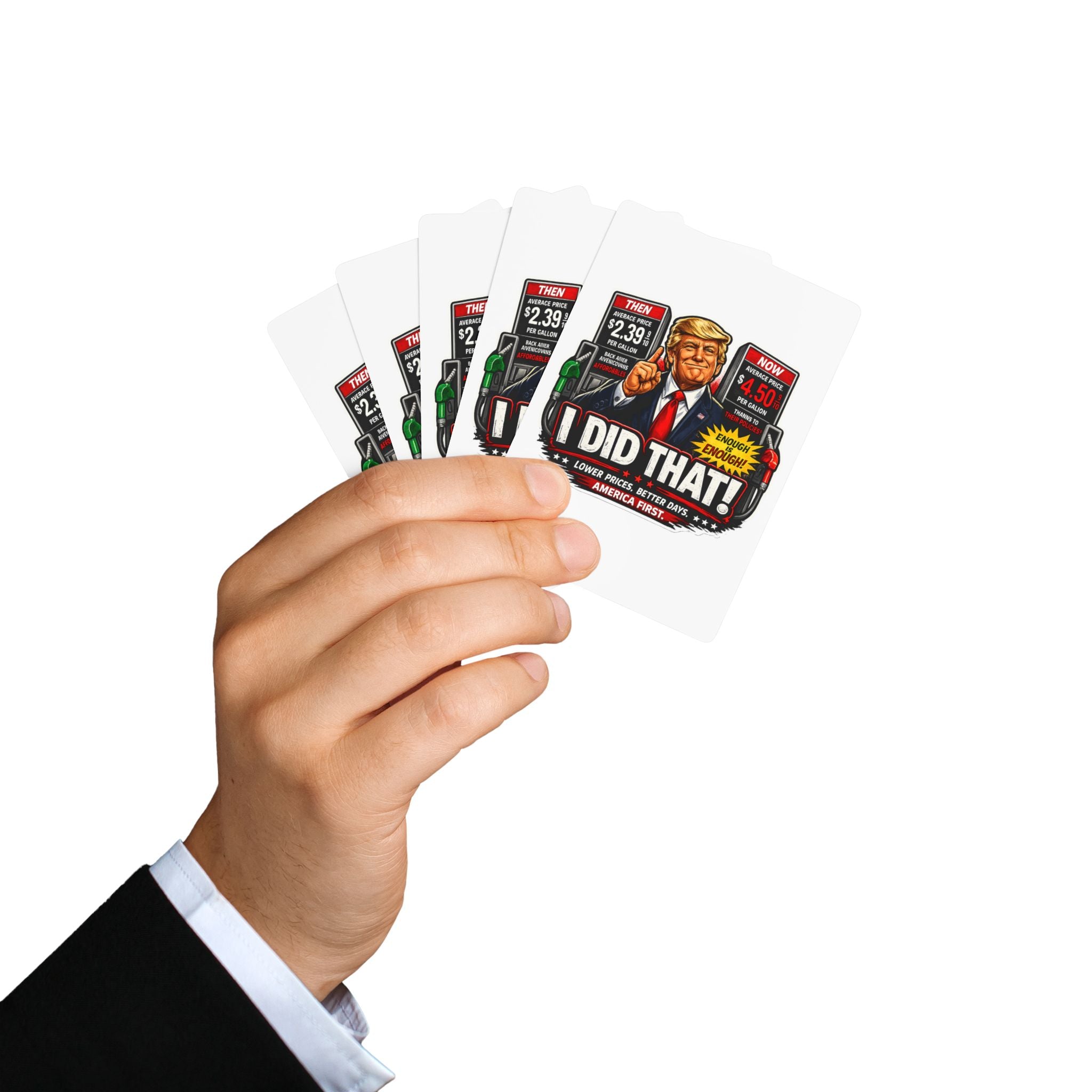 Poker Playing Cards — 'I Did That!' Gas Prices