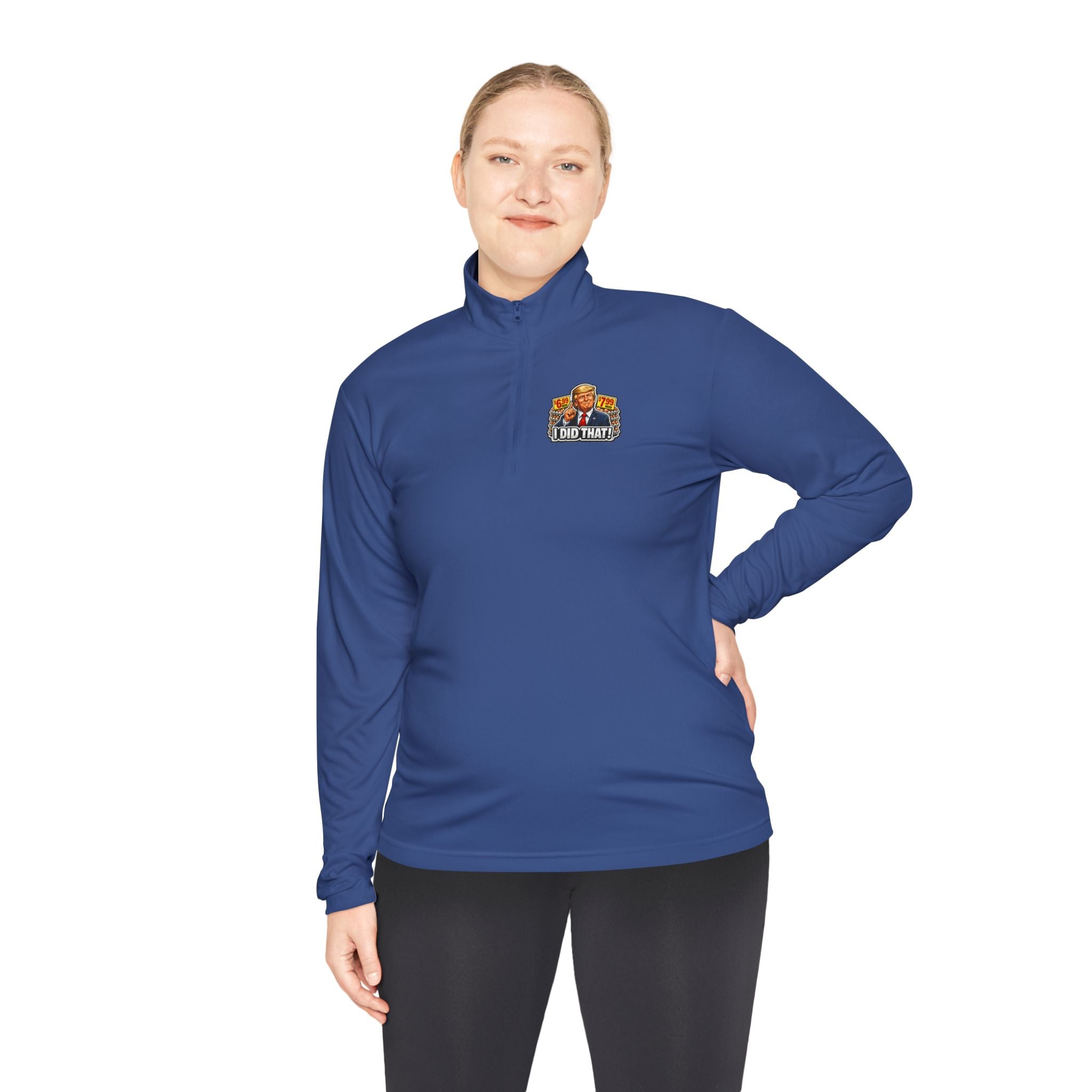 Quarter-Zip Pullover - 'I Did That!' EGGS UNISEX QUARTER-ZIP PULLOVER