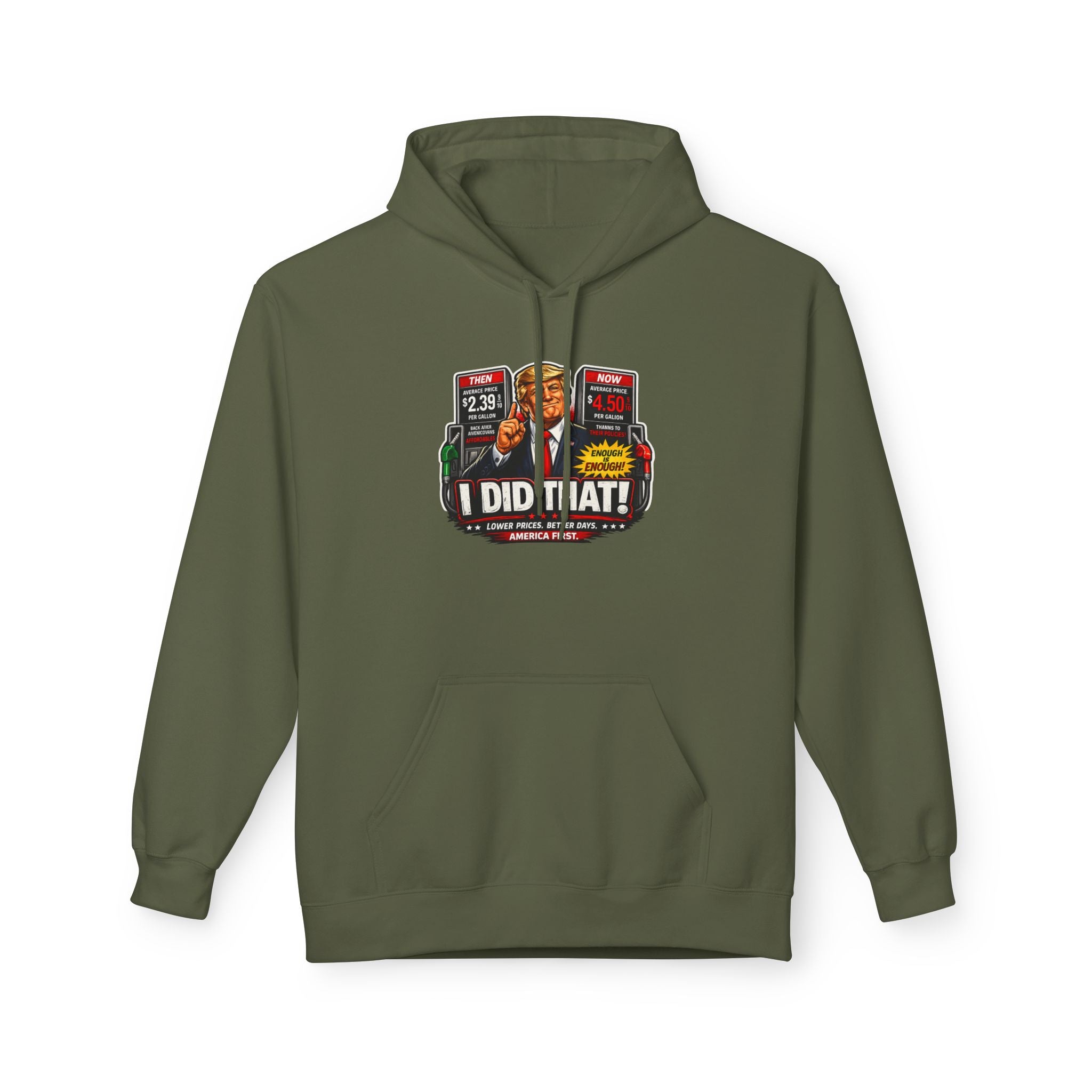 Hoodie- I Did That! Gas Price UNISEX MIDWEIGHT SOFTSTYLE FLEECE HOODIE
