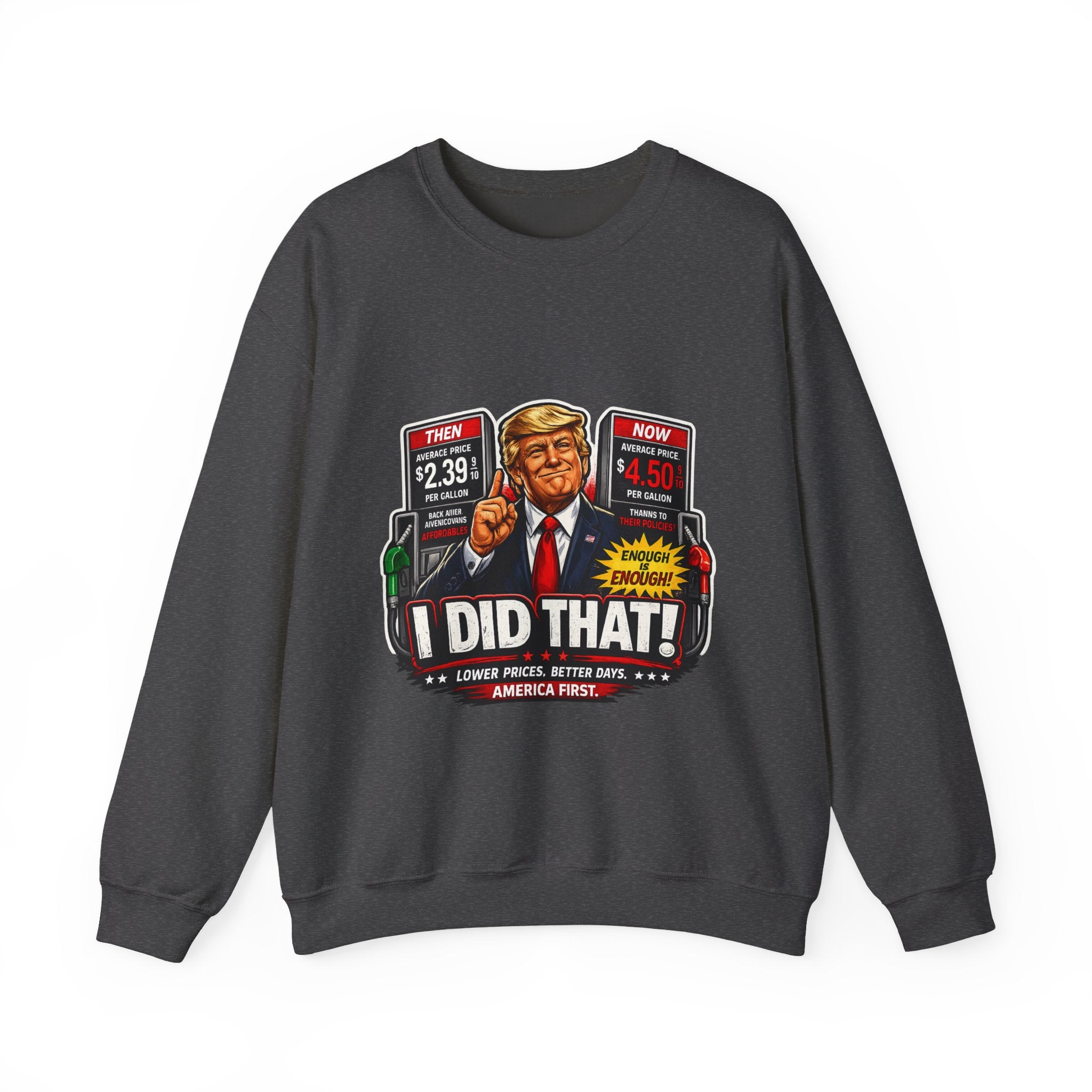 Sweatshirt — "I DID THAT!" Gas Price UNISEX HEAVY BLEND CREWNECK SWEATSHIRT