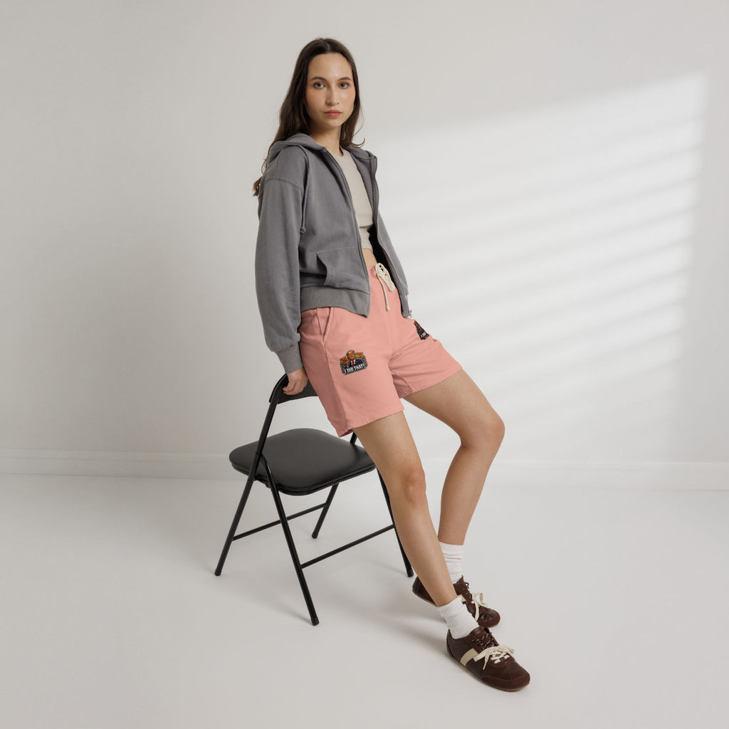 Fleece Sweat Shorts — 'I Did That!' Gas Prices/EGGS UNISEX GARMENT-DYED LIGHTWEIGHT FLEECE SWEAT SHORTS