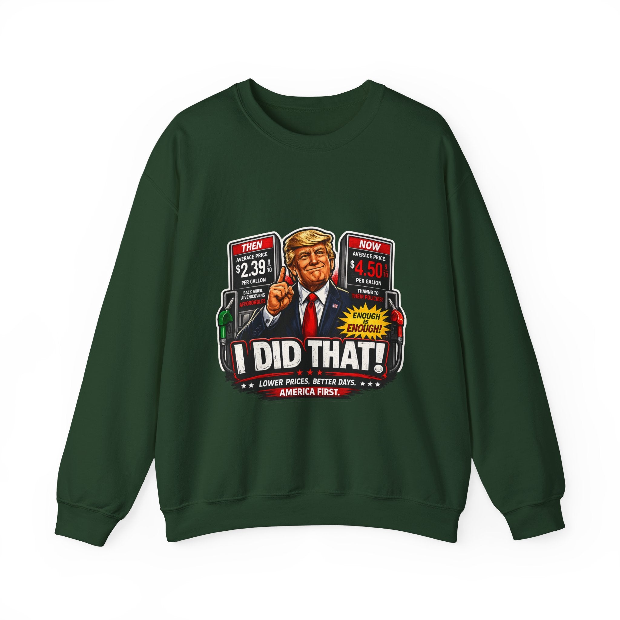 Sweatshirt — "I DID THAT!" Gas Price UNISEX HEAVY BLEND CREWNECK SWEATSHIRT