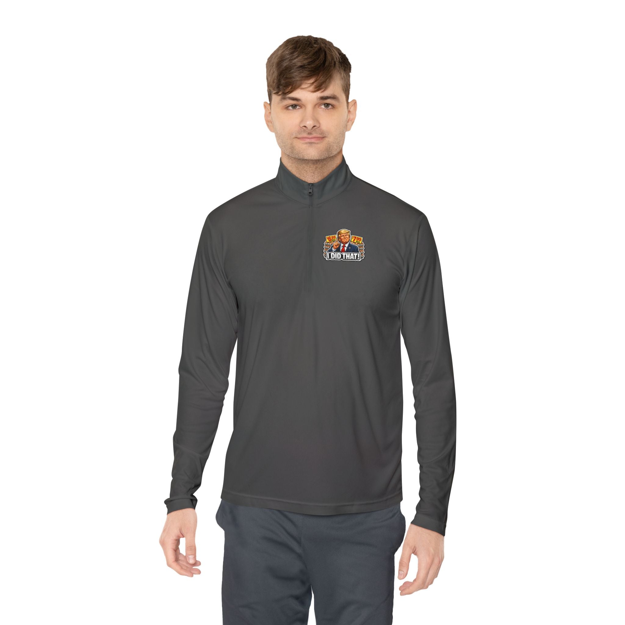Quarter-Zip Pullover - 'I Did That!' EGGS UNISEX QUARTER-ZIP PULLOVER