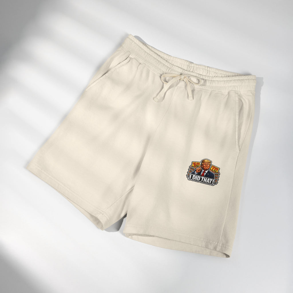 Fleece Sweat Shorts — 'I Did That!' EGGS UNISEX GARMENT-DYED LIGHTWEIGHT FLEECE SWEAT SHORTS