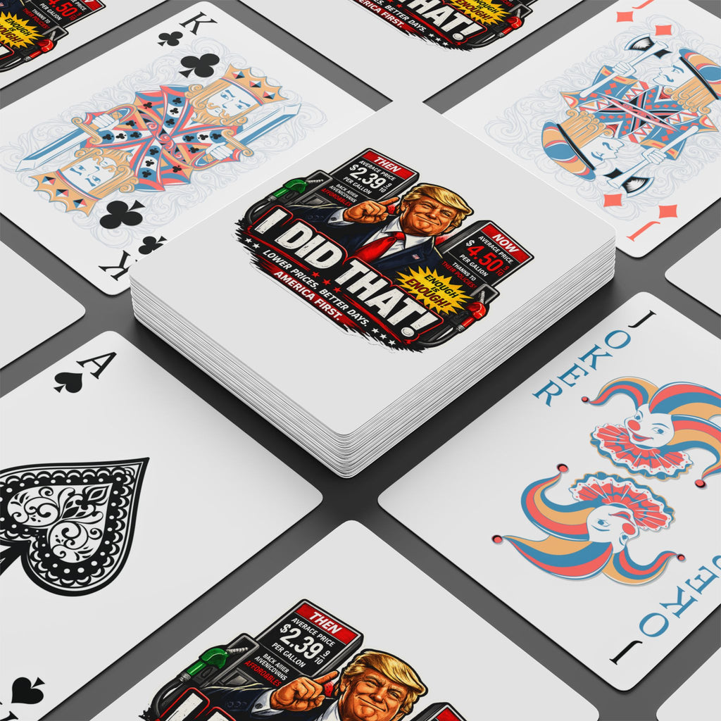 Poker Playing Cards — 'I Did That!' Gas Prices