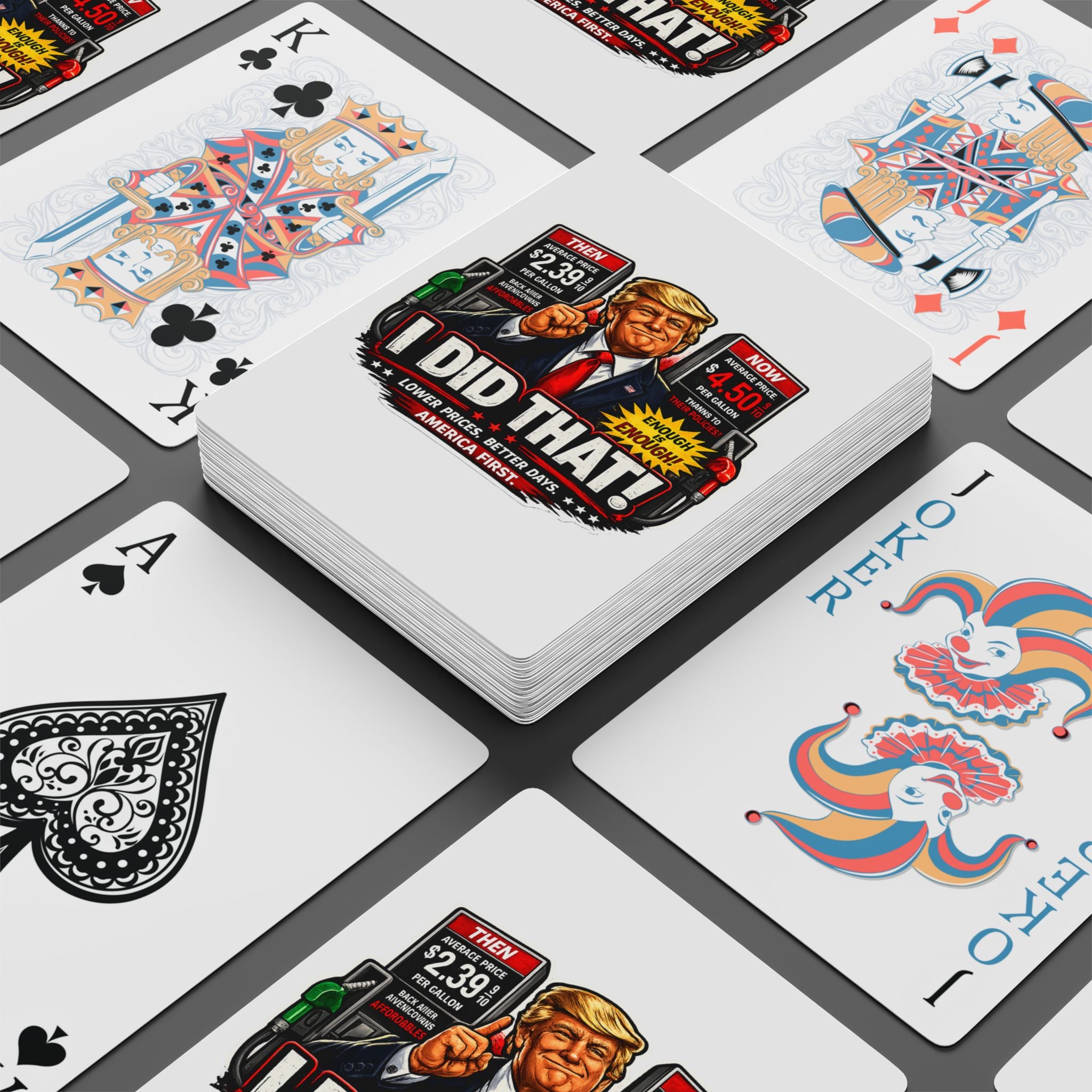 Poker Playing Cards — 'I Did That!' Gas Prices