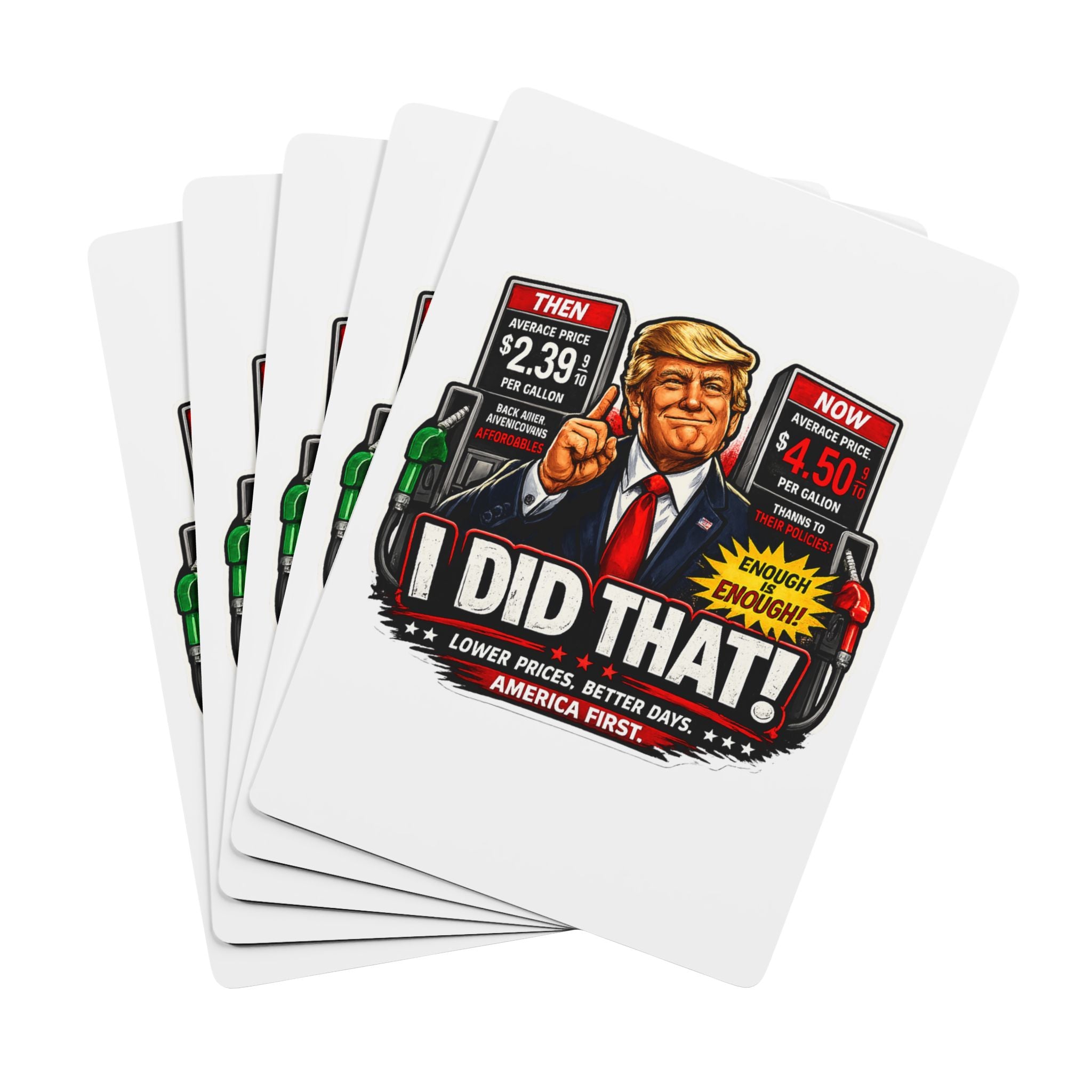 Poker Playing Cards — 'I Did That!' Gas Prices