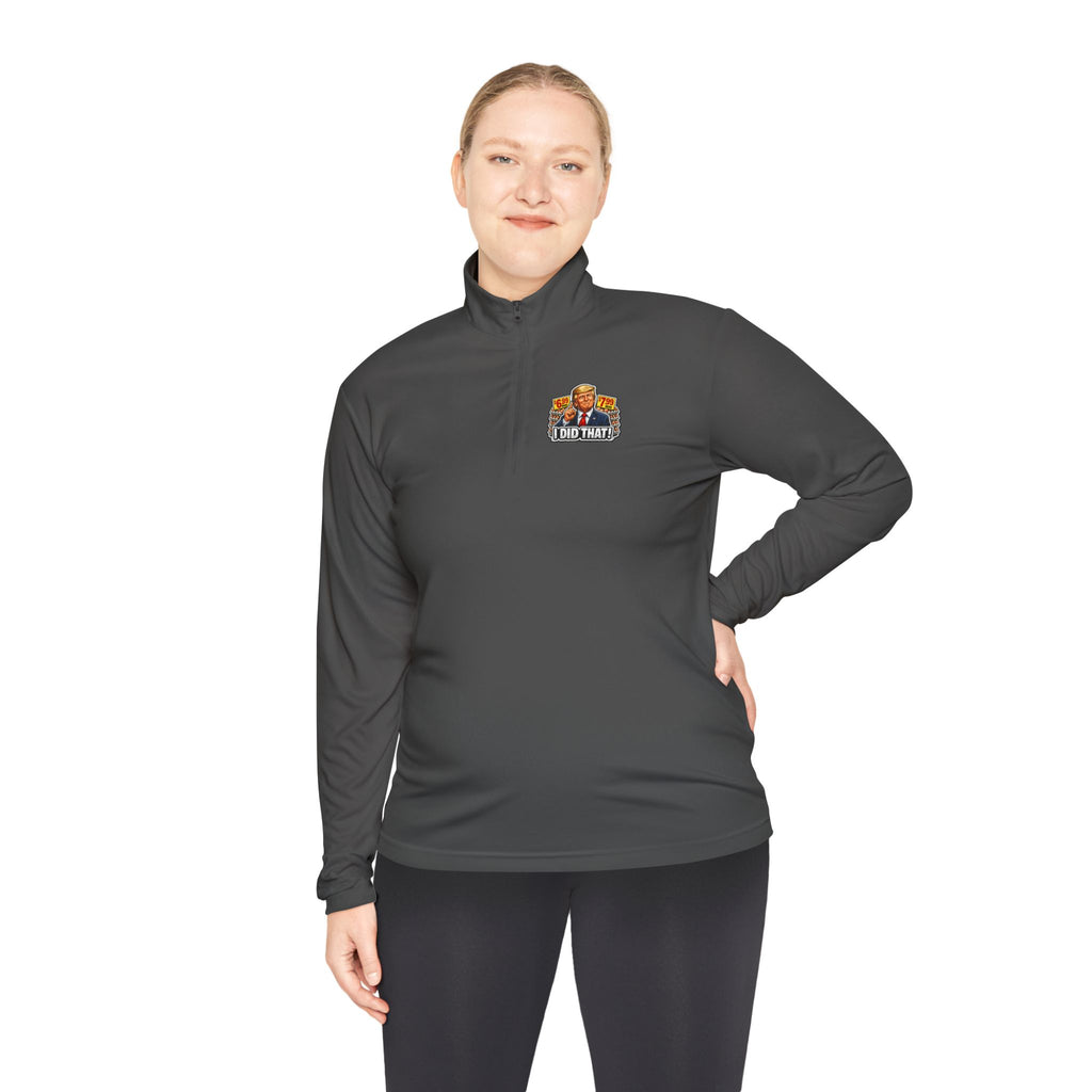 Quarter-Zip Pullover - 'I Did That!' EGGS UNISEX QUARTER-ZIP PULLOVER