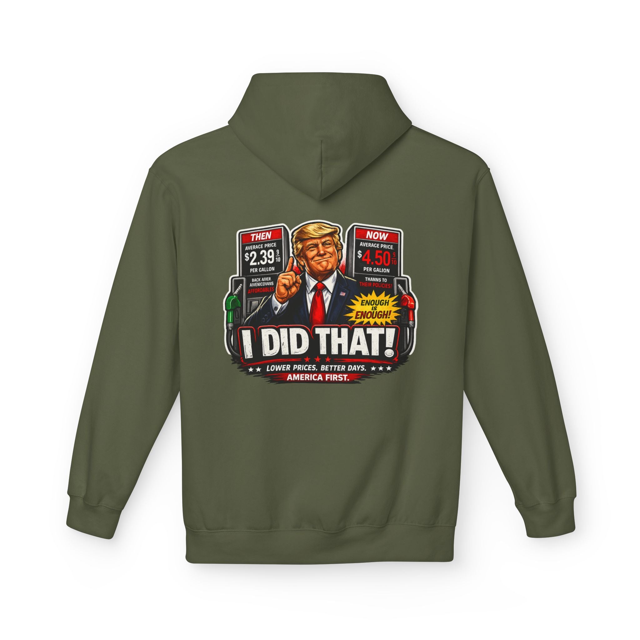 Hoodie- I Did That! Gas Price UNISEX MIDWEIGHT SOFTSTYLE FLEECE HOODIE