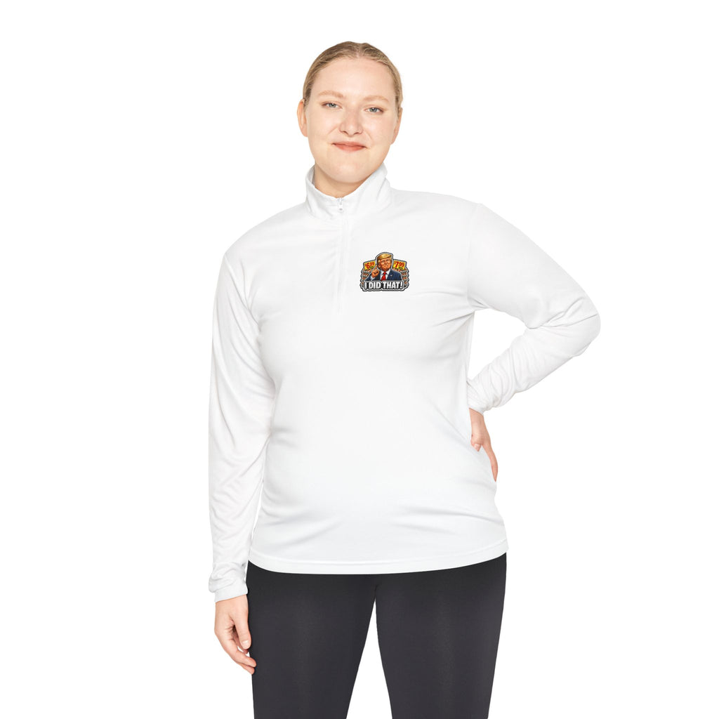 Quarter-Zip Pullover - 'I Did That!' EGGS UNISEX QUARTER-ZIP PULLOVER